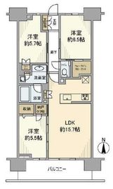 プラウドタワー清澄白河 13階 間取り図