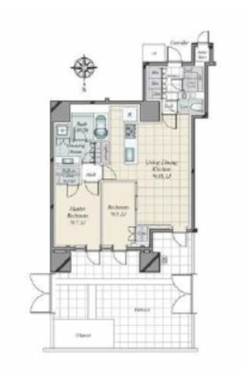 三田ガーデンヒルズ PARK MANSION 1階 間取り図