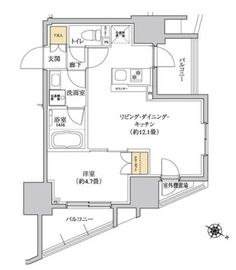 グレーシアフィット三軒茶屋 404 間取り図