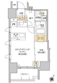 グレーシアフィット三軒茶屋 801 間取り図
