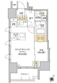 グレーシアフィット三軒茶屋 1201 間取り図
