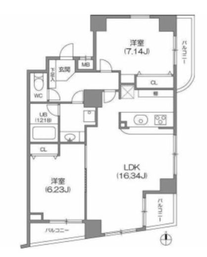 フイユ・ドール目白 3階 間取り図