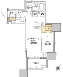 グレーシアフィット三軒茶屋 202 間取り図