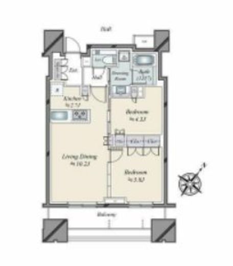 グランリビオ表参道 8階 間取り図