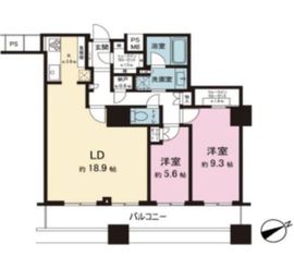 ザ・パークハウス西新宿タワー60 52階 間取り図