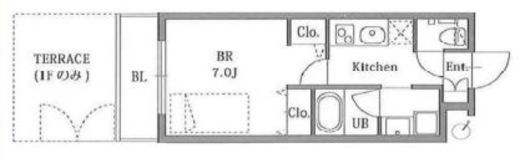 ガーデン目黒 102 間取り図