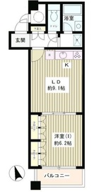 ニチレイ明石町レジデンス 1607 間取り図
