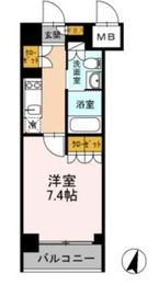 カスタリア武蔵小杉 209 間取り図