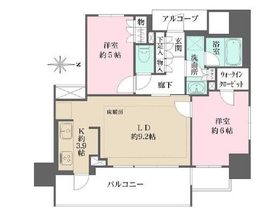 ザ・パークハウス川崎 5階 間取り図