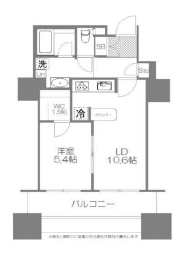 東京ツインパークス レフトウィング 24階 間取り図