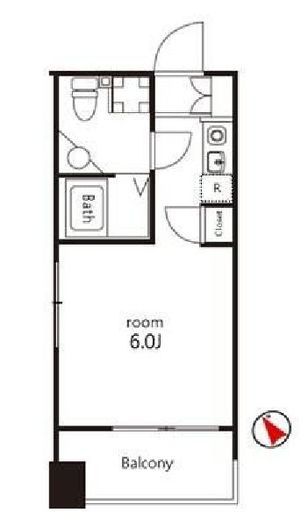 クレジデンス神谷町 501 間取り図