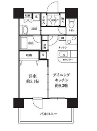 HF西新宿レジデンスイースト 1102 間取り図