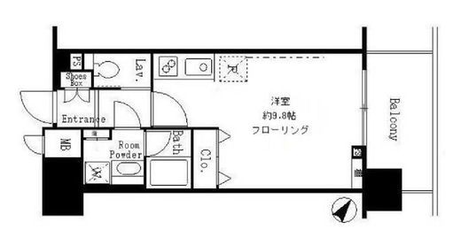 サンクレール荒川ブランガーデン 1509 間取り図