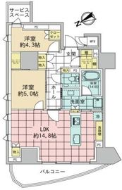 パークコート北青山 3階 間取り図