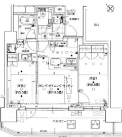 ザ・パークハウスアーバンス中目黒 11階 間取り図