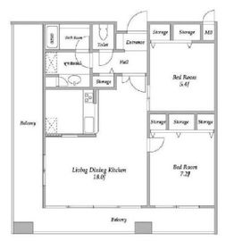 A-PLACE新橋 906 間取り図