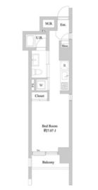 ミリアレジデンス北新宿 703 間取り図