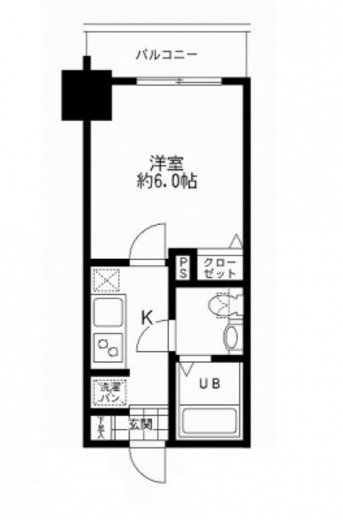 モーニングサイド銀座 604 間取り図