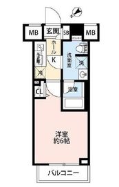 エル・グランジュテ川崎 5階 間取り図
