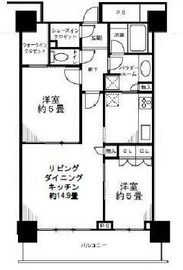 ベイクレストタワー 5階 間取り図