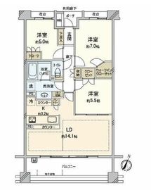 パークフォリア青葉台つつじが丘レジデンス 5階 間取り図