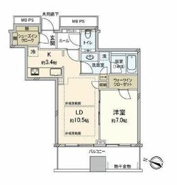 横浜ポートサイドプレイス タワーレジデンス 16階 間取り図
