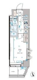 クレイシア新宿パークコンフォート 2階 間取り図