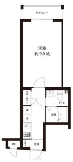 レオーネ馬込 202 間取り図