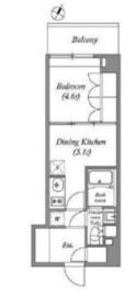 ラクレイス横濱関内 904 間取り図