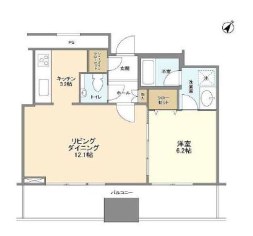 リガーレ日本橋人形町 35階 間取り図