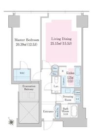 ラ・トゥール新宿ファースト 2107 間取り図
