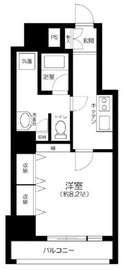クローバー六本木 2階 間取り図