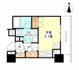 プラウドタワー亀戸 4階 間取り図