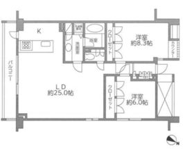 レジディア北新宿 303 間取り図