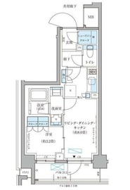 パークアクシス文京本郷 406 間取り図