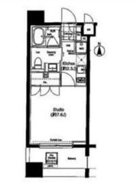 コンフォリア森下 1103 間取り図