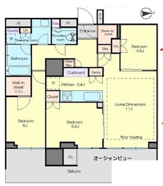 HARUMI FLAG PARK VILLAGE (晴海フラッグ パークヴィレッジ) 26階 間取り図