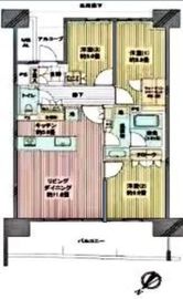 HARUMI FLAG SUN VILLAGE (晴海フラッグ サンヴィレッジ) 11階 間取り図