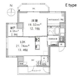 モンテヴェルデ神楽坂弐番館 205 間取り図