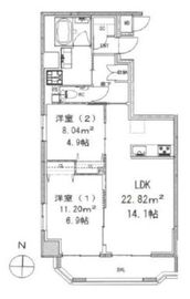 モンテヴェルデ神楽坂弐番館 601 間取り図