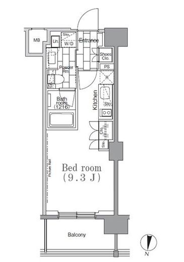 JP noie 下高井戸 (ジェーピーノイエ下高井戸) 302 間取り図