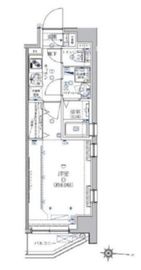 クレイシア菊川 6階 間取り図
