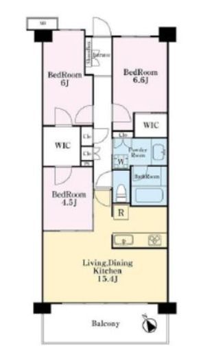 ブランズシティ本郷台フィールドテラス 4階 間取り図