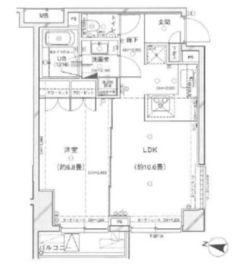 モデコ武蔵小山 2階 間取り図