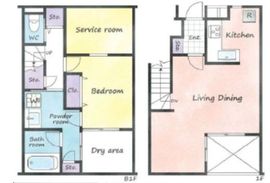 デュフレベース南麻布 1階 間取り図