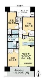 イーストゲートスクエア 6階 間取り図