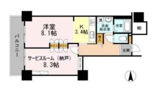 品川シーサイドビュータワー1 210 間取り図