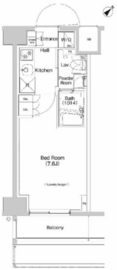 プラウドフラット登戸 704 間取り図