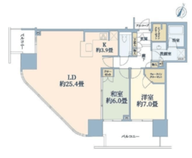 二子玉川ライズタワー 12階 間取り図