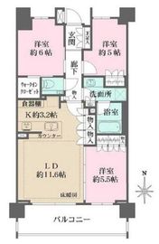 ザ・パークハウス経堂プレイス 7階 間取り図